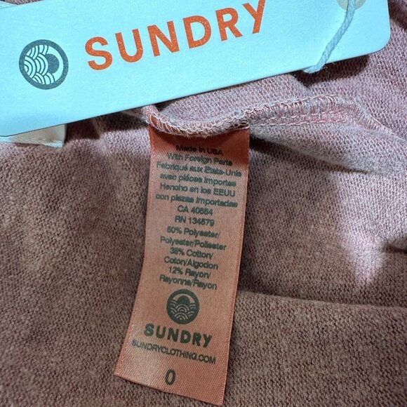 Sundry Cargo Jogger Size XS 0/2 Pink Animal Cheetah Print Pull On Drawstring NWT - Picture 7 of 8